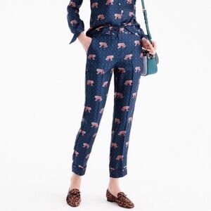 J Crew silk tiger set size 6.